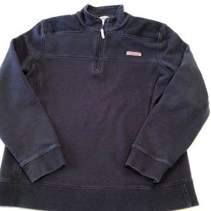 VINEYARD VINES Navy Shep Shirt 1/4 Zip Sweatshirt